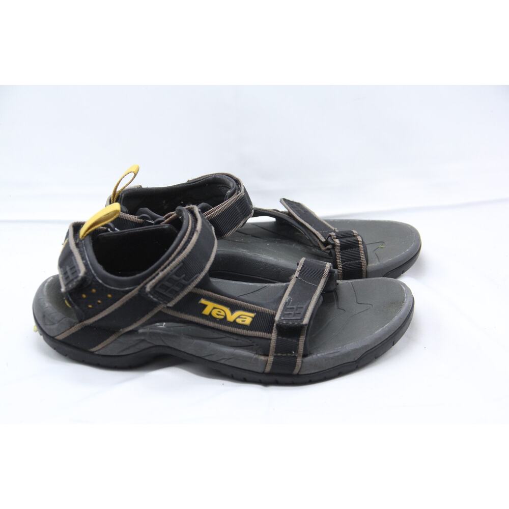 Teva Tanza Sandals Mens Size 8 Outdoor Sport Adjustable Straps Black Hiking 4141